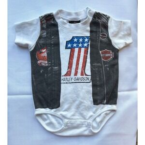 Harley-Davidson Baby Onesey Size 9/12 Months